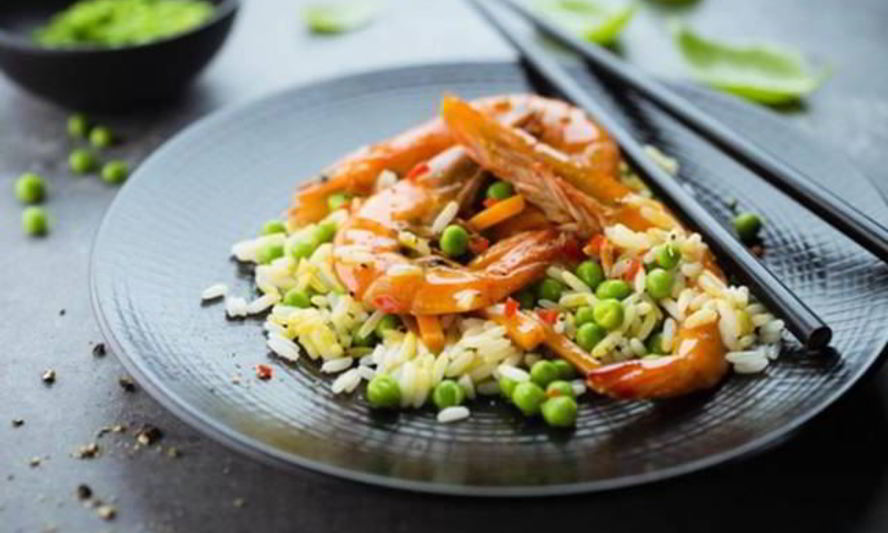 Рецепт риса с карри и креветками