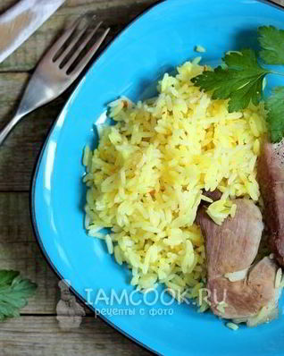 Рис с мясом в духовке