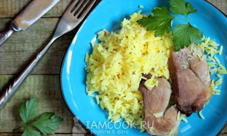 Рецепт риса с мясом в духовке