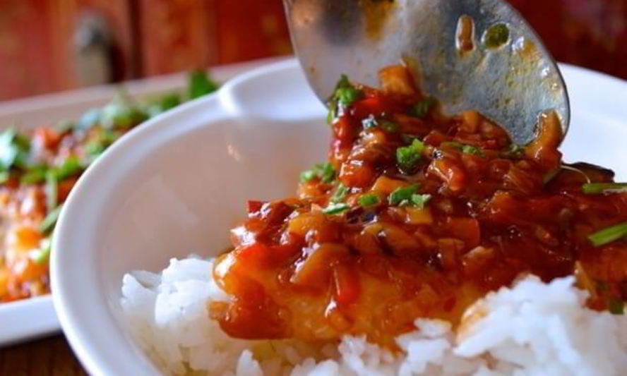 Рецепт риса с рыбой