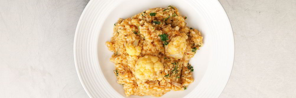 Рис с треской и цветной капустой