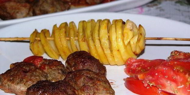 жареная картошка спиралька