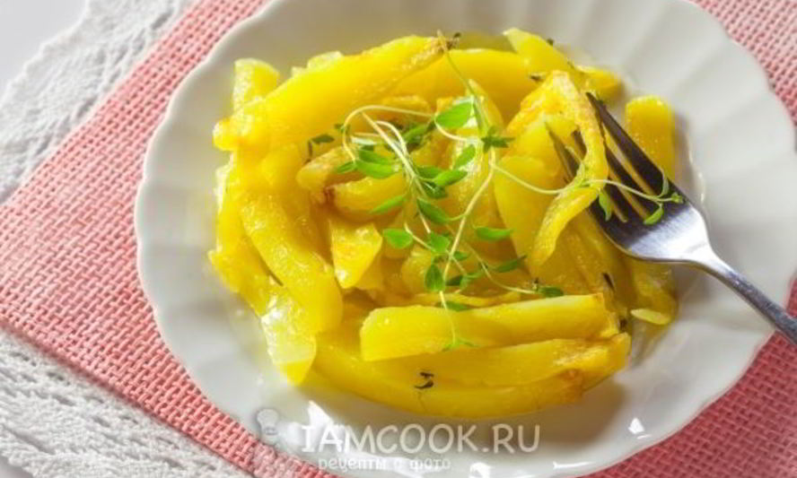 Рецепт жареной картошки в микроволновке