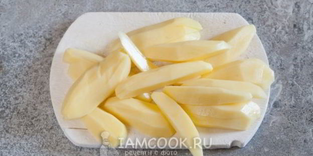 жареная картошка в микроволновке