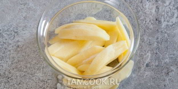 жареная картошка в микроволновке