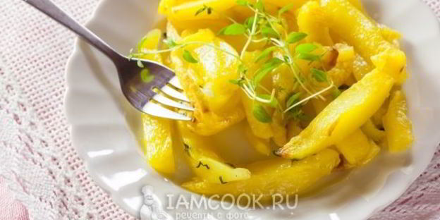 жареная картошка в микроволновке