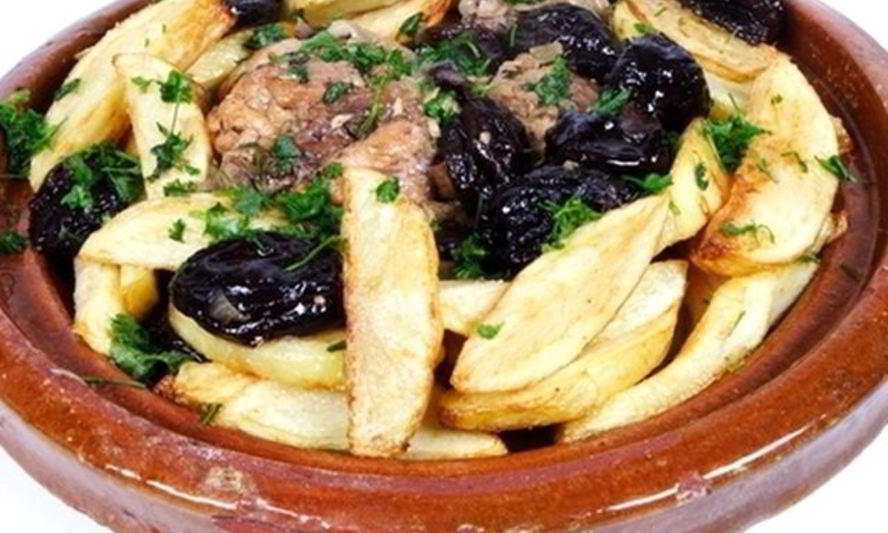 Рецепт жаренной картошки с черносливом