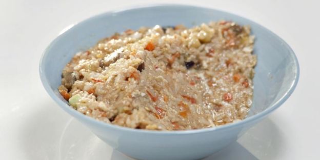 жареный рис с овощным рагу