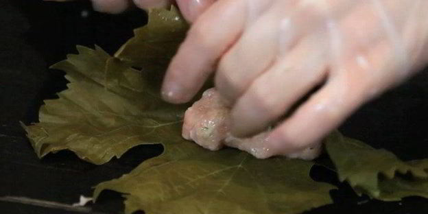 долма с индейкой и кускусом