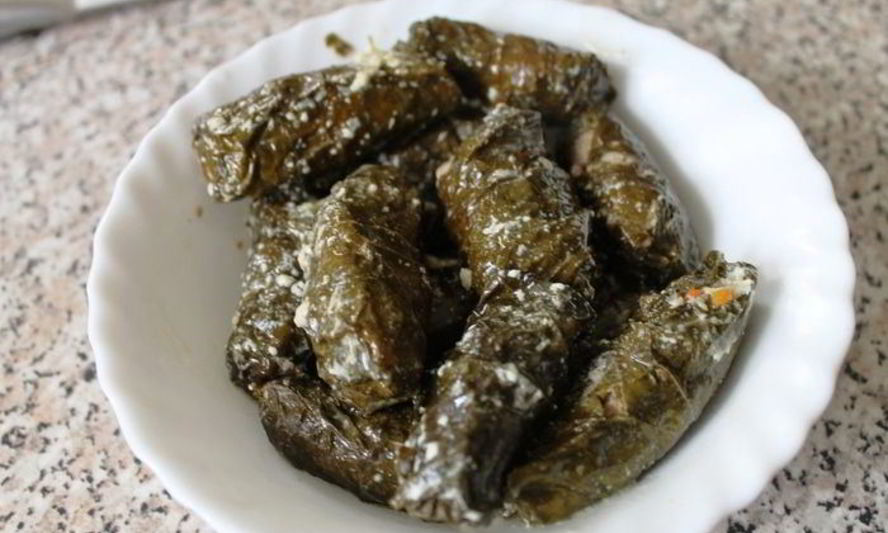 Рецепт долмы в виноградных листьях