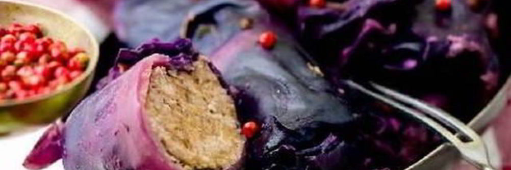 Голубцы из краснокочанной капусты