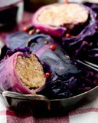 Голубцы из краснокочанной капусты