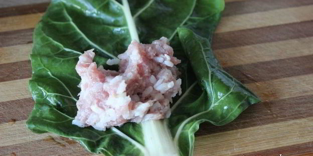 голубцы из мангольда с фаршированными овощами