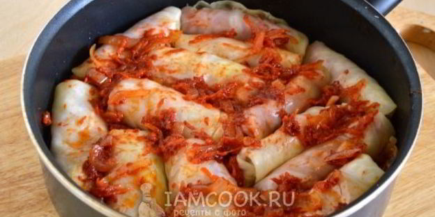 голубцы с фаршем из мраморной говядины