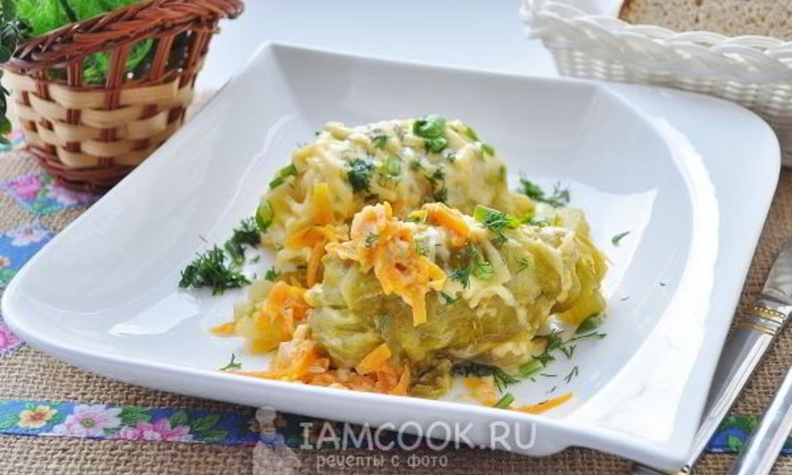 Рецепт голубцов с индейкой в сливочном соусе в мультиварке