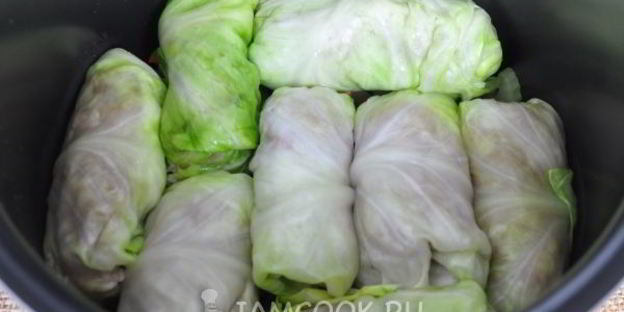 голубцы с индейкой в сливочном соусе в мультиварке