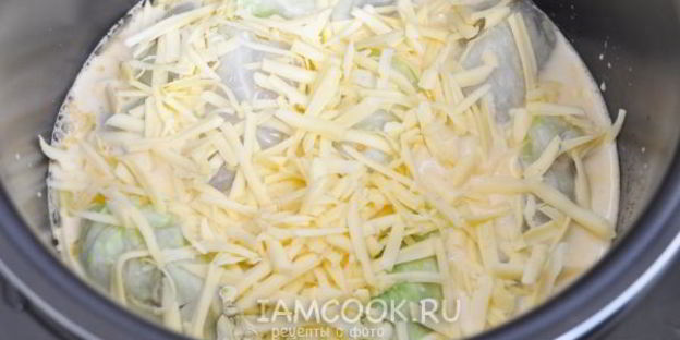 голубцы с индейкой в сливочном соусе в мультиварке