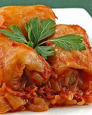 Голубцы с мясной начинкой и овощами