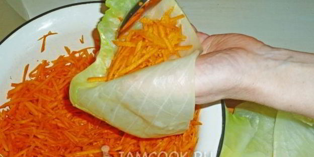 квашеные голубцы с морковью