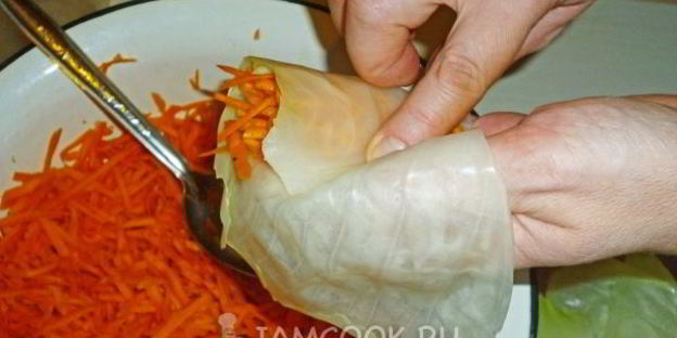 квашеные голубцы с морковью