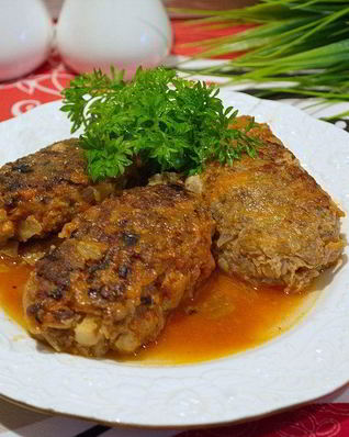 Ленивые голубцы с капустой и фаршем