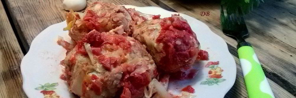 Ленивые голубцы с рисом и фаршем