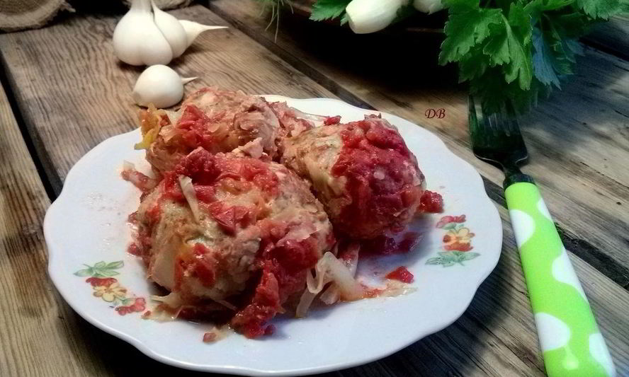 Рецепт ленивых голубцов с рисом и фаршем