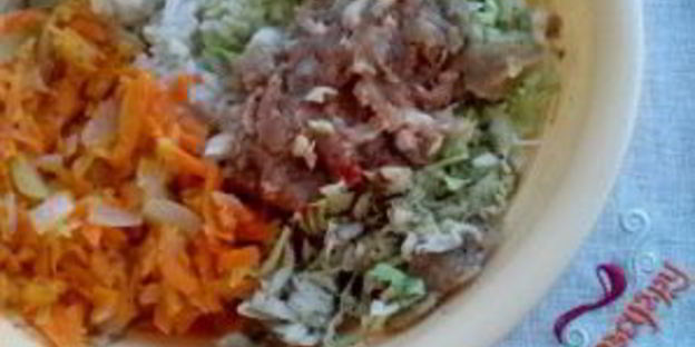 ленивые голубцы с рисом и фаршем