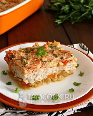 Ленивые голубцы слоями в духовке