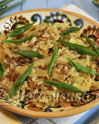 Ленивые голубцы со сметаной