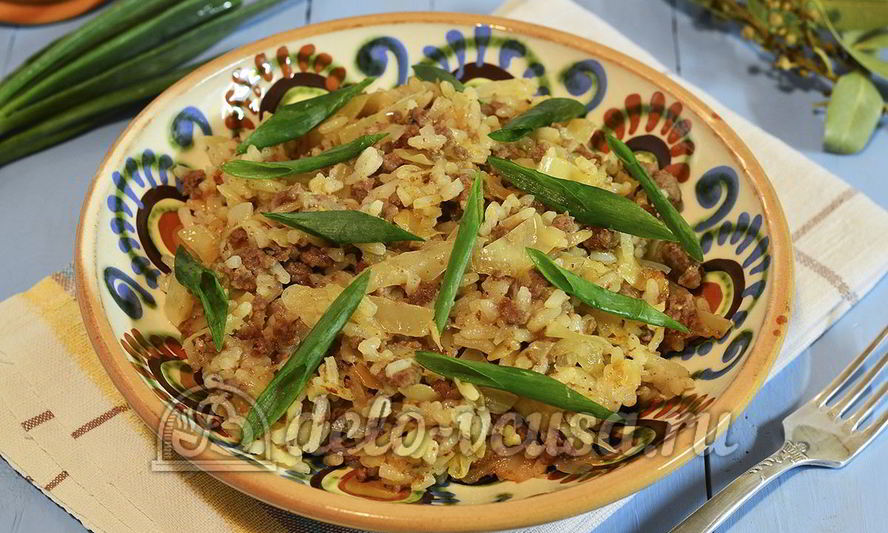 Рецепт ленивых голубцов со сметаной