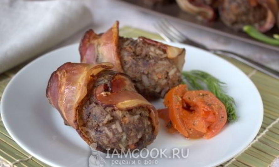 Рецепт ленивых голубцов в беконе