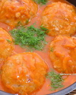 Ленивые голубцы в томатном соусе