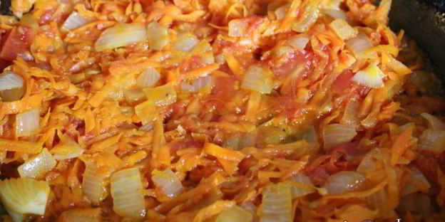 ленивые голубцы запеченные в сметане