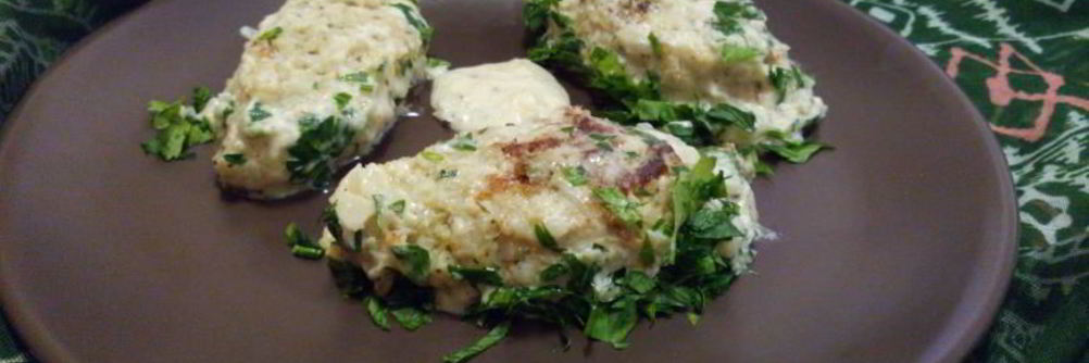 Ленивые рыбные голубцы в хренно-сметанном соусе