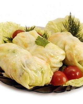 Постные голубцы с грибной начинкой