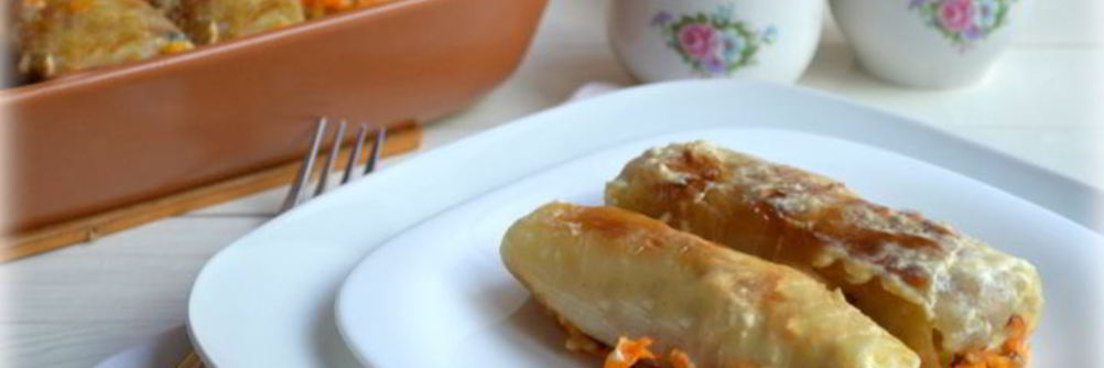 Постные голубцы с рисом