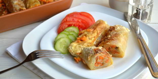 постные голубцы с рисом