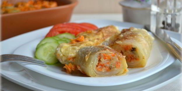 постные голубцы с рисом