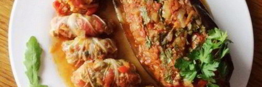 Постные овощные голубцы