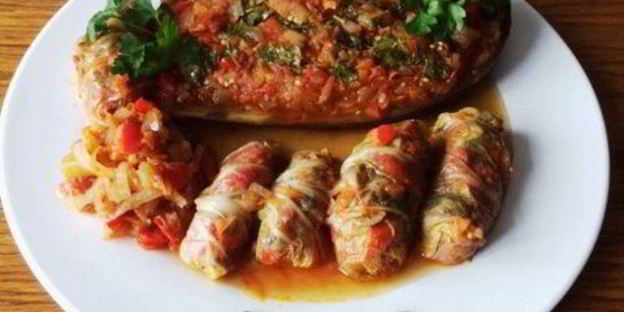 постные овощные голубцы