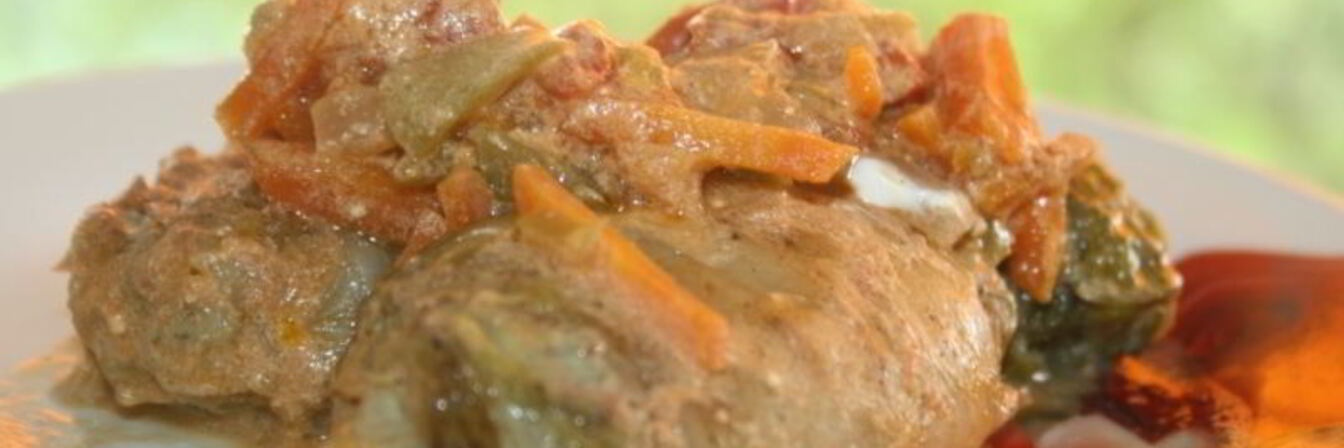 Весенние голубцы из фарша со свежей зеленью