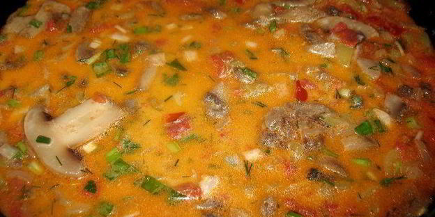 гречневая лапша с грибами