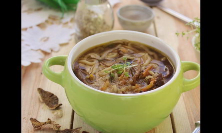 Рецепт грибной лапши из сушеных грибов