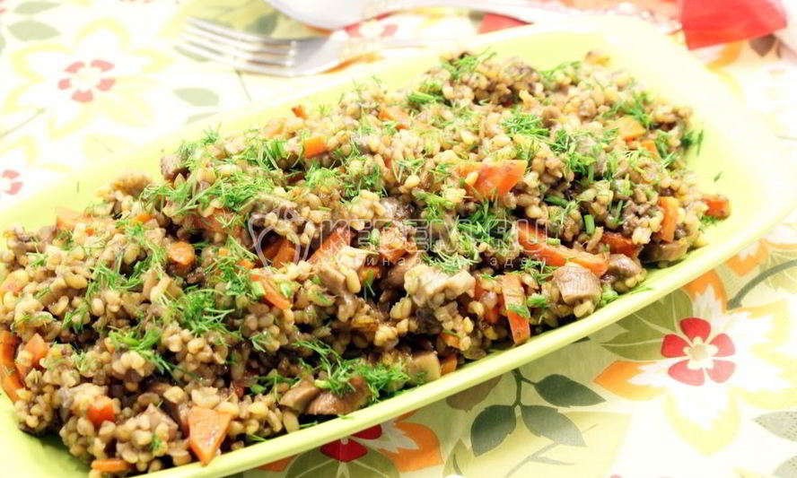 Рецепт белых грибов с булгуром