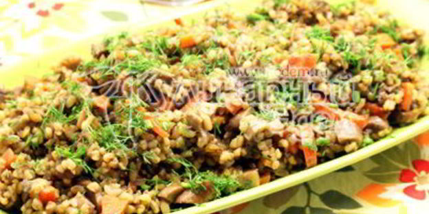 белые грибы с булгуром