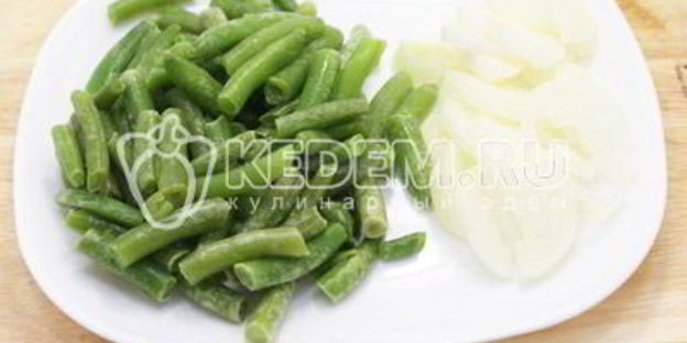 белые грибы со стручковой фасолью