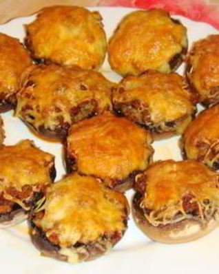 Фаршированные шампиньоны праздничные