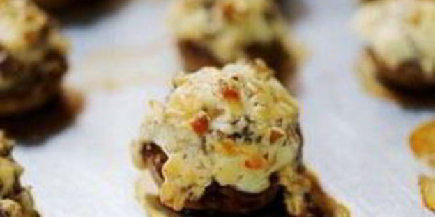 фаршированные шампиньоны праздничные