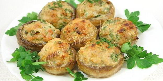 фаршированные шампиньоны с фаршем